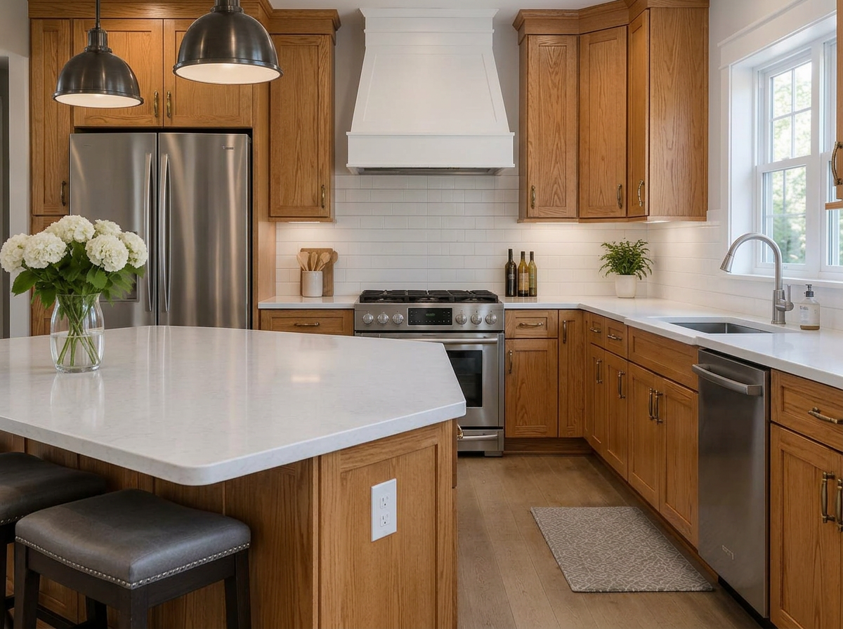 Kitchen cabinets — Before