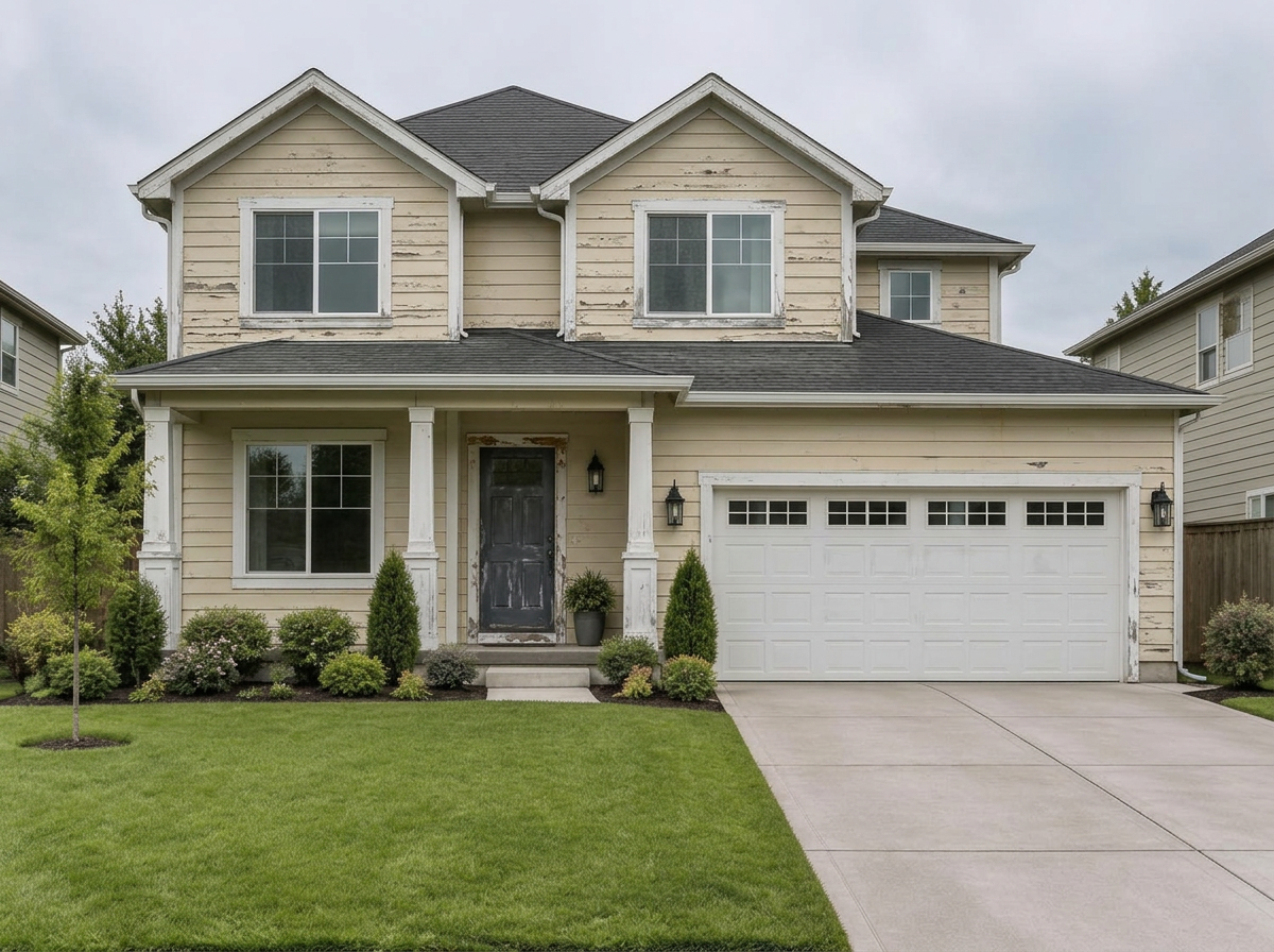Exterior repaint — Before
